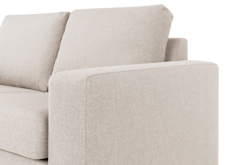 Crazy 3-seters Venstrevendt L-formet Sjeselongsofa i Stoff - Beige - Møbler - Sofaer - Sofa med sjeselong