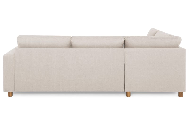 Crazy 3-seters Venstrevendt L-formet Sjeselongsofa i Stoff - Beige - Møbler - Sofaer - Sofa med sjeselong