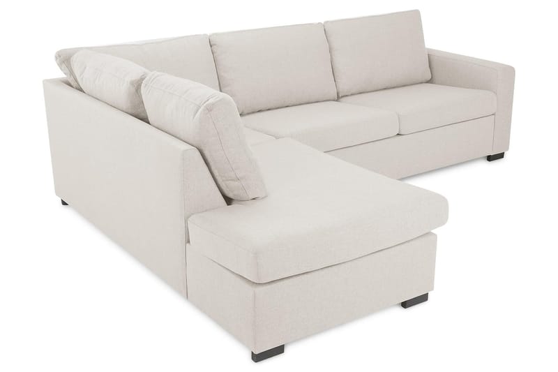 Crazy 3-seters Venstrevendt L-formet Sjeselongsofa i Stoff - Beige - Møbler - Sofaer - Sofa med sjeselong - 3 seters sofa med divan