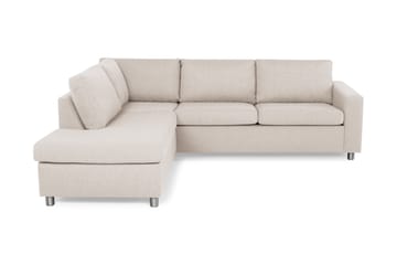 Crazy 3-seters Venstrevendt L-formet Sjeselongsofa i Stoff