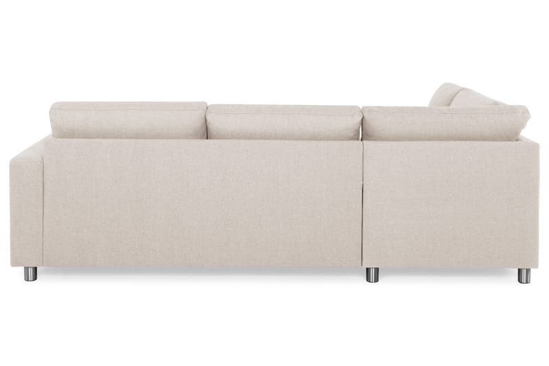 Crazy 3-seters Venstrevendt L-formet Sjeselongsofa i Stoff - Beige - Møbler - Sofaer - Sofa med sjeselong