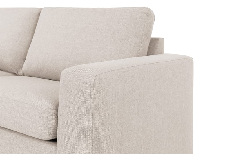 Crazy 3-seters Venstrevendt L-formet Sjeselongsofa i Stoff - Beige - Møbler - Sofaer - Sofa med sjeselong