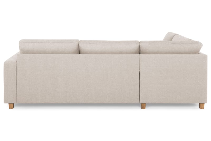 Crazy 3-seters Venstrevendt L-formet Sjeselongsofa i Stoff - Beige - Møbler - Sofaer - Sofa med sjeselong