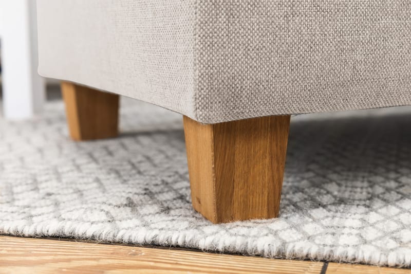 Crazy 3-seters Venstrevendt L-formet Sjeselongsofa i Stoff - Beige - Møbler - Sofaer - Sofa med sjeselong
