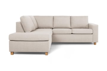 Crazy 3-seters Venstrevendt L-formet Sjeselongsofa i Stoff