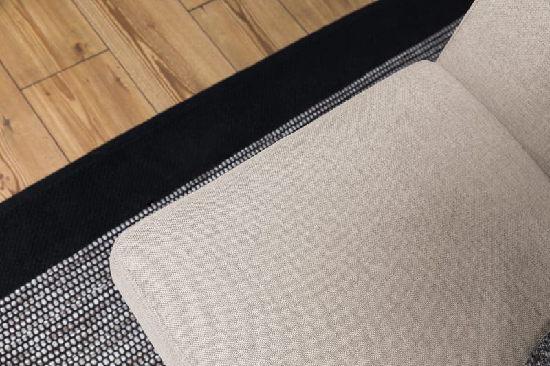 Crazy 3-seters Venstrevendt L-formet Sjeselongsofa i Stoff - Beige - Møbler - Sofaer - Sofa med sjeselong