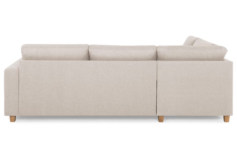 Crazy 3-seters Venstrevendt L-formet Sjeselongsofa i Stoff - Beige - Møbler - Sofaer - Sofa med sjeselong - 3 seters sofa med divan