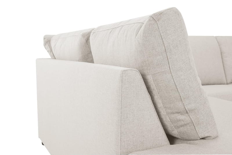 Crazy 3-seters Venstrevendt L-formet Sjeselongsofa i Stoff - Beige - Møbler - Sofaer - Sofa med sjeselong - 3 seters sofa med divan