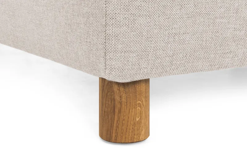 Crazy 3-seters Venstrevendt L-formet Sjeselongsofa i Stoff - Beige - Møbler - Sofaer - Sofa med sjeselong - 2 seters sofa med divan