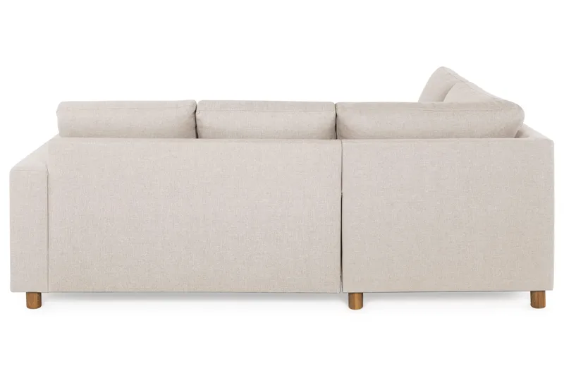 Crazy 3-seters Venstrevendt L-formet Sjeselongsofa i Stoff - Beige - Møbler - Sofaer - Sofa med sjeselong - 2 seters sofa med divan