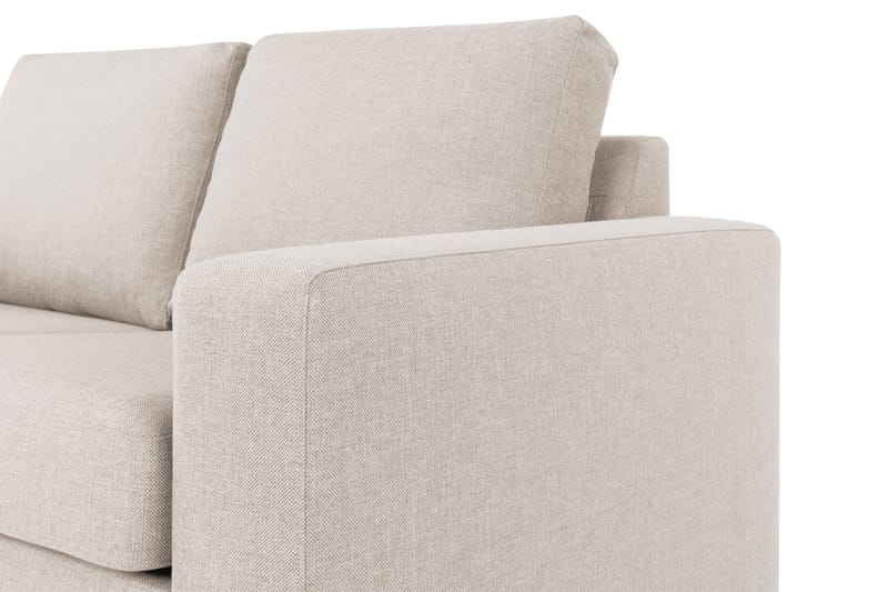 Crazy 3-seters Venstrevendt L-formet Sjeselongsofa i Stoff - Beige - Møbler - Sofaer - Sofa med sjeselong - 2 seters sofa med divan