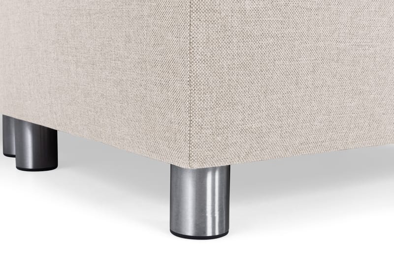 Crazy 3-seters Venstrevendt L-formet Sjeselongsofa i Stoff - Beige - Møbler - Sofaer - Sofa med sjeselong - 2 seters sofa med divan