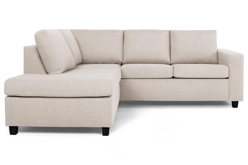 Crazy 3-seters Venstrevendt L-formet Sjeselongsofa i Stoff - Beige - Møbler - Sofaer - Sofa med sjeselong - 2 seters sofa med divan