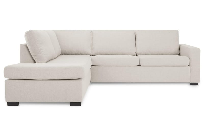Crazy 3-seters Venstrevendt L-formet Sjeselongsofa i Stoff - Beige - Møbler - Sofaer - Sofa med sjeselong - 3 seters sofa med divan