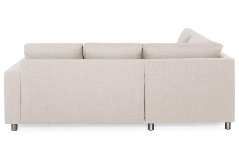Crazy 3-seters Venstrevendt L-formet Sjeselongsofa i Stoff - Beige - Møbler - Sofaer - Sofa med sjeselong - 2 seters sofa med divan