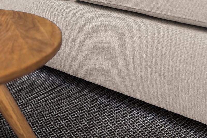 Crazy 3-seters Venstrevendt L-formet Sjeselongsofa i Stoff - Beige - Møbler - Sofaer - Sofa med sjeselong - 2 seters sofa med divan