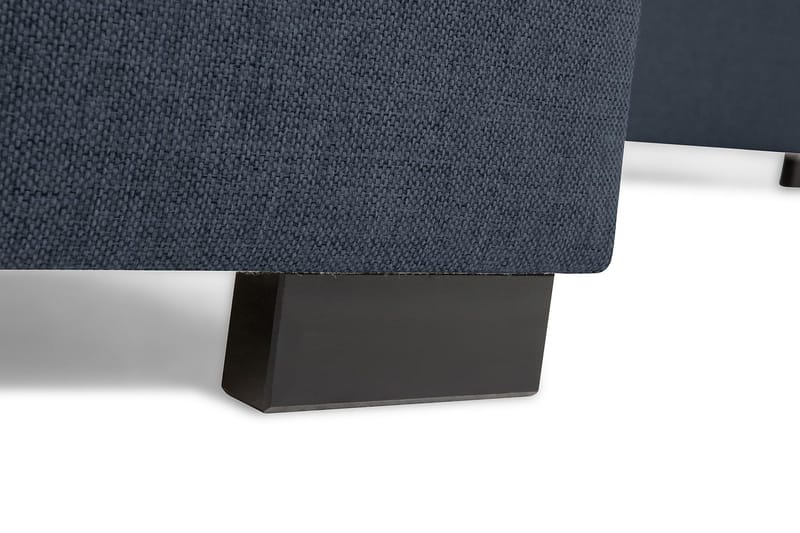 Crazy 3-seters Venstrevendt L-formet Sjeselongsofa i Stoff - Blå - Møbler - Sofaer - Sofa med sjeselong