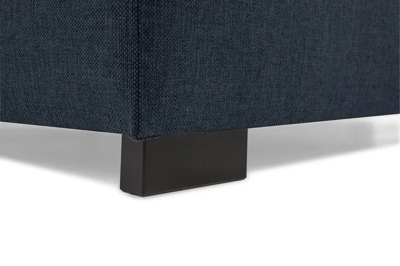 Crazy 3-seters Venstrevendt L-formet Sjeselongsofa i Stoff - Blå - Møbler - Sofaer - Sofa med sjeselong