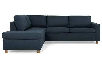 Crazy 3-seters Venstrevendt L-formet Sjeselongsofa i Stoff