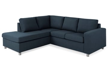 Crazy 3-seters Venstrevendt L-formet Sjeselongsofa i Stoff