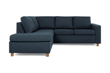 Crazy 3-seters Venstrevendt L-formet Sjeselongsofa i Stoff