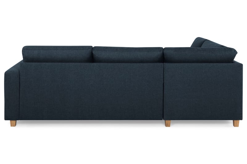 Crazy 3-seters Venstrevendt L-formet Sjeselongsofa i Stoff - Blå - Møbler - Sofaer - Sofa med sjeselong