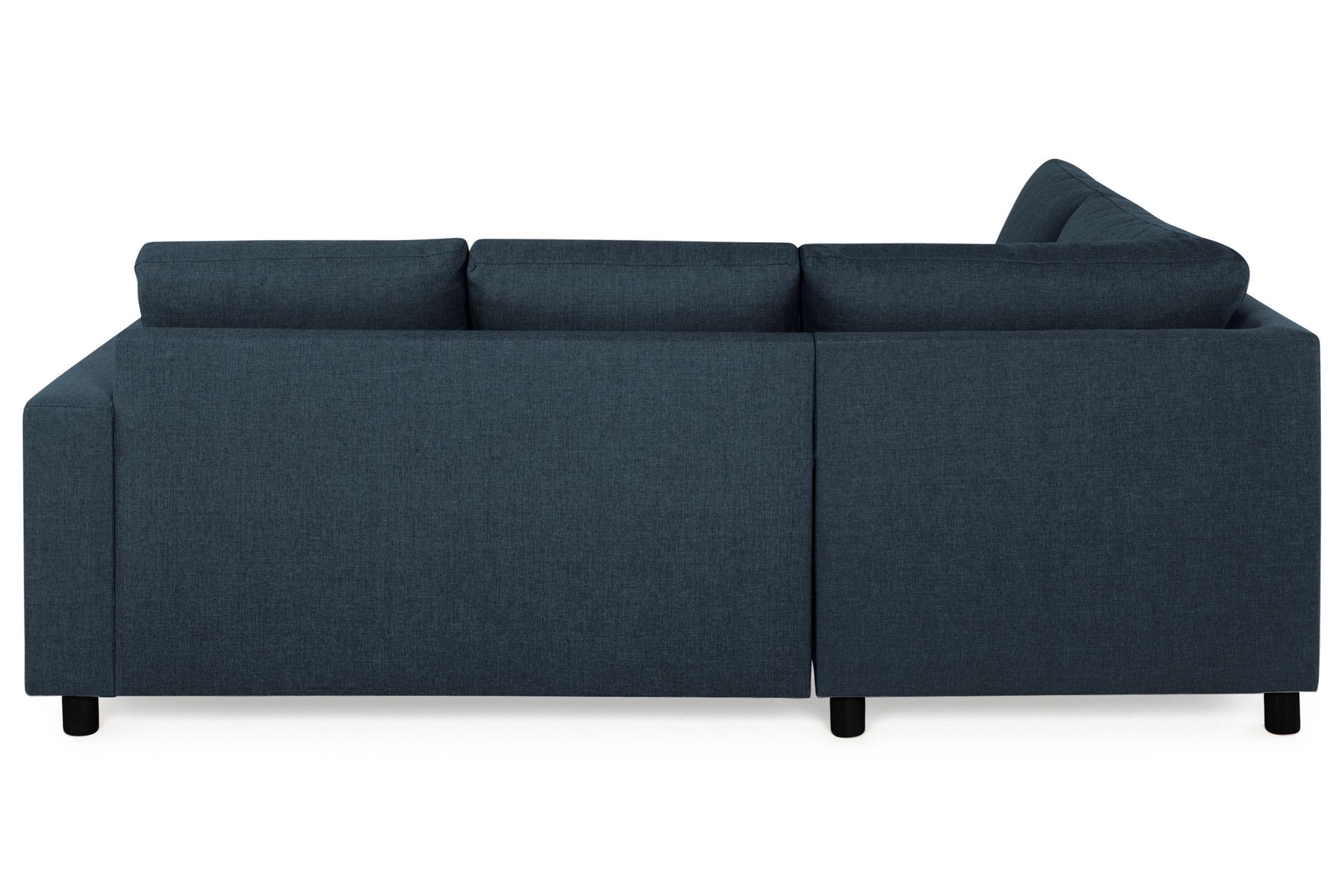 Crazy 3-seters Venstrevendt L-formet Sjeselongsofa i Stoff - Blå - Møbler - Sofaer - Sofa med sjeselong