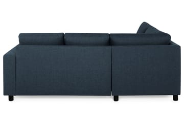 Crazy 3-seters Venstrevendt L-formet Sjeselongsofa i Stoff - Blå - Møbler - Sofaer - Sofa med sjeselong