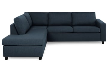 Crazy 3-seters Venstrevendt L-formet Sjeselongsofa i Stoff