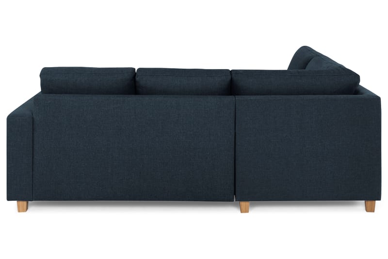 Crazy 3-seters Venstrevendt L-formet Sjeselongsofa i Stoff - Blå - Møbler - Sofaer - Sofa med sjeselong