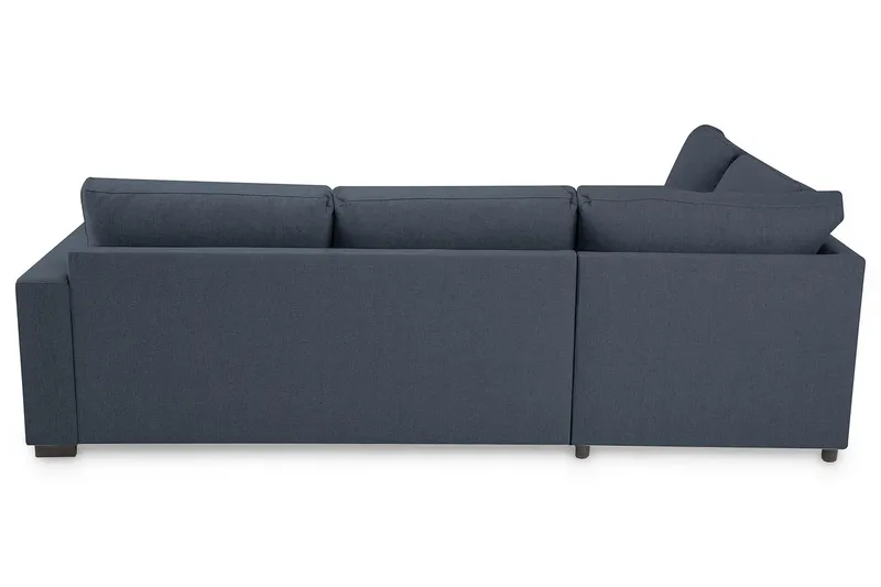Crazy 3-seters Venstrevendt L-formet Sjeselongsofa i Stoff - Blå - Møbler - Sofaer - Sofa med sjeselong
