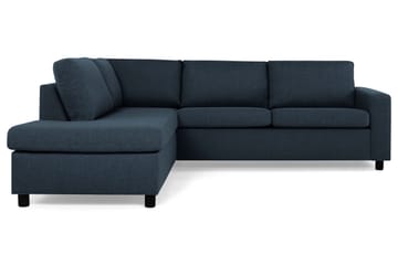 Crazy 3-seters Venstrevendt L-formet Sjeselongsofa i Stoff