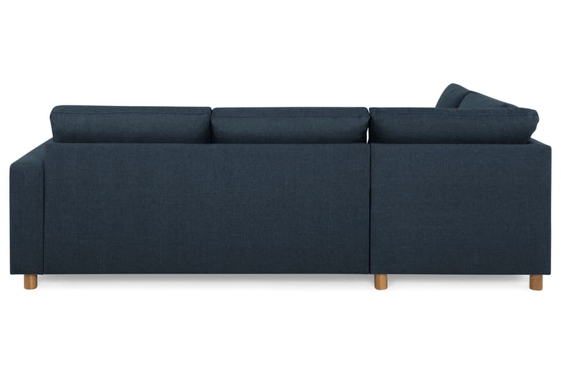 Crazy 3-seters Venstrevendt L-formet Sjeselongsofa i Stoff - Blå - Møbler - Sofaer - Sofa med sjeselong