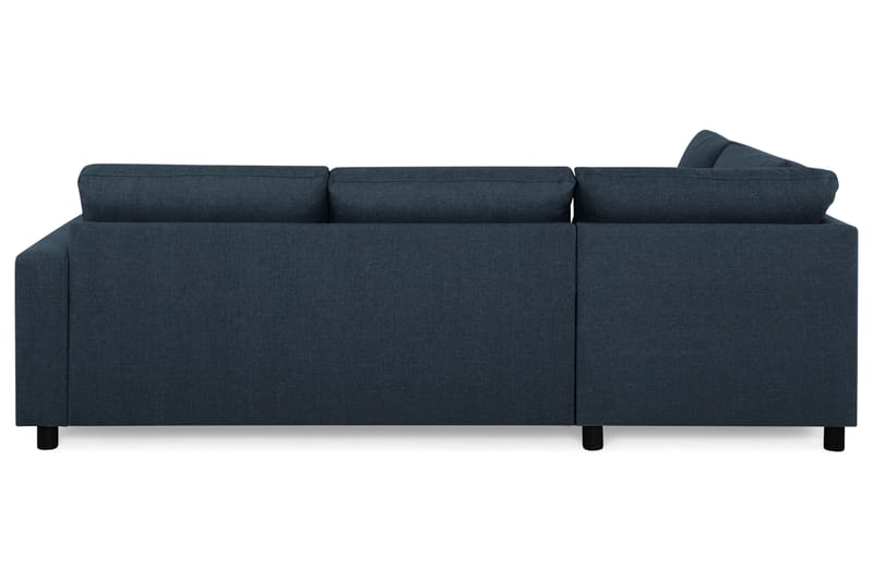 Crazy 3-seters Venstrevendt L-formet Sjeselongsofa i Stoff - Blå - Møbler - Sofaer - Sofa med sjeselong
