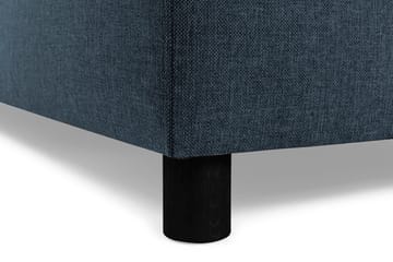 Crazy 3-seters Venstrevendt L-formet Sjeselongsofa i Stoff - Blå - Møbler - Sofaer - Sofa med sjeselong