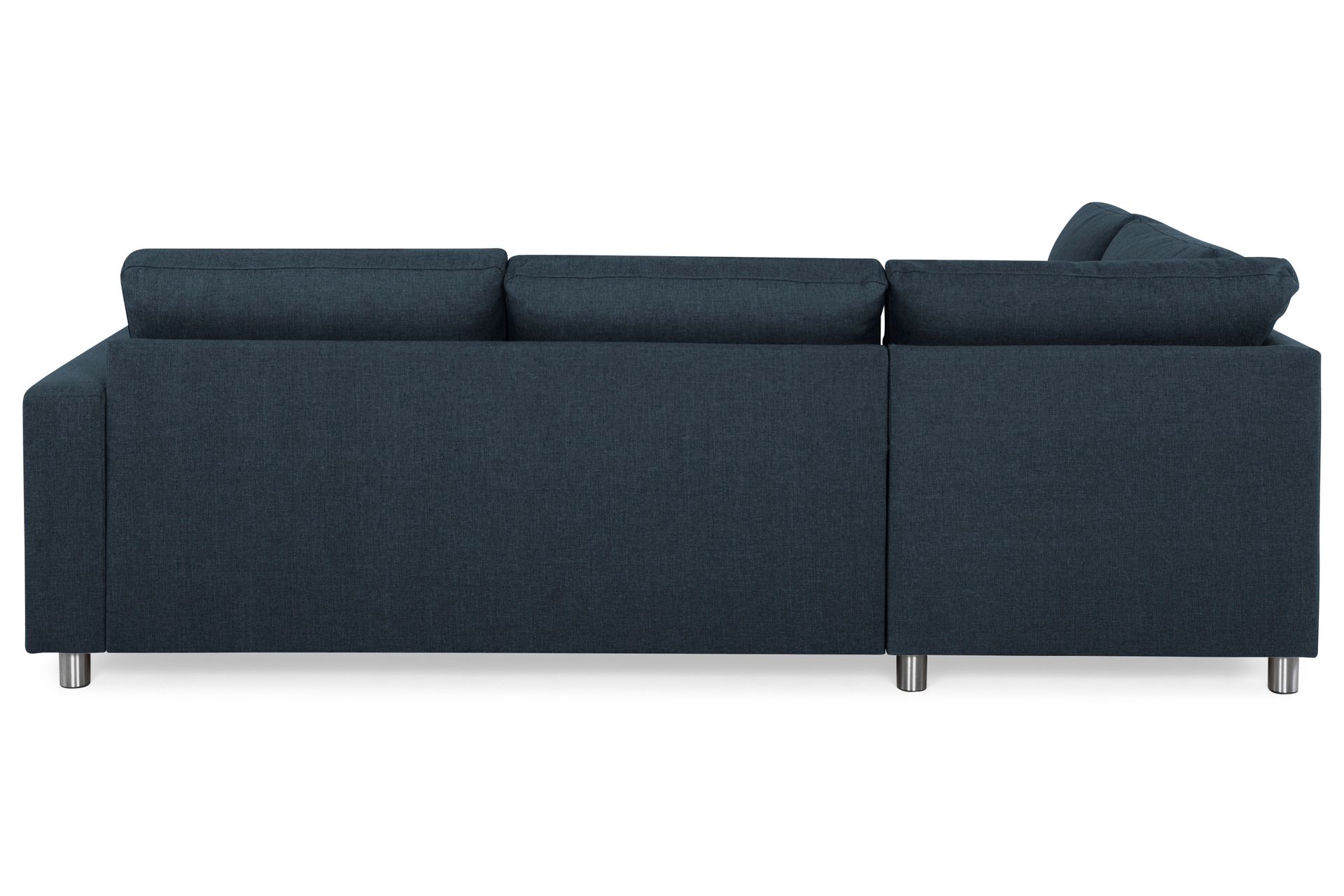 Crazy 3-seters Venstrevendt L-formet Sjeselongsofa i Stoff - Blå - Møbler - Sofaer - Sofa med sjeselong