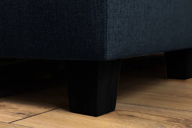 Crazy 3-seters Venstrevendt L-formet Sjeselongsofa i Stoff - Blå - Møbler - Sofaer - Sofa med sjeselong - 2 seters sofa med divan