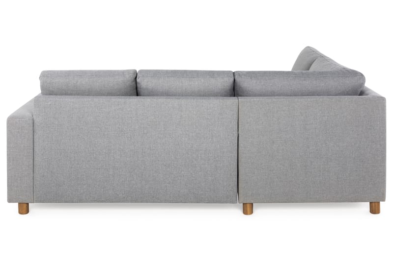 Crazy 3-seters Venstrevendt L-formet Sjeselongsofa i Stoff - Grå - Møbler - Sofaer - Sofa med sjeselong