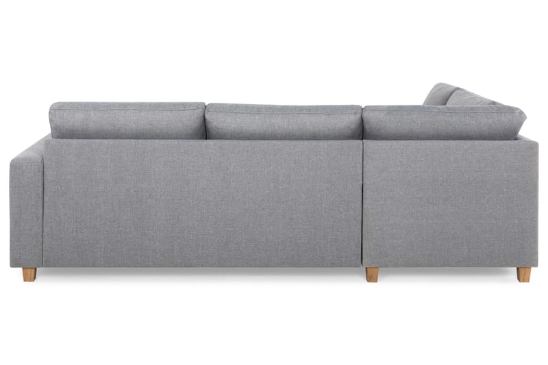Crazy 3-seters Venstrevendt L-formet Sjeselongsofa i Stoff - Grå - Møbler - Sofaer - Sofa med sjeselong - 3 seters sofa med divan