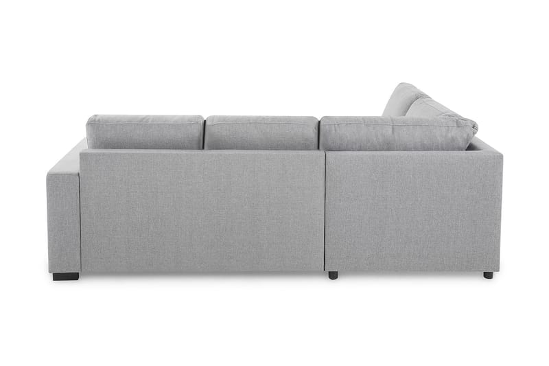 Crazy 3-seters Venstrevendt L-formet Sjeselongsofa i Stoff - Grå - Møbler - Sofaer - Sofa med sjeselong