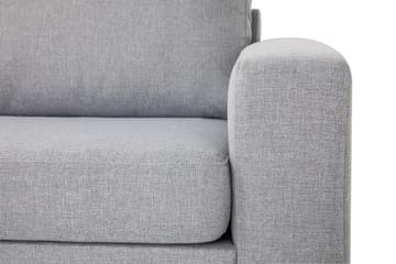 Crazy 3-seters Venstrevendt L-formet Sjeselongsofa i Stoff - Grå - Møbler - Sofaer - Sofa med sjeselong