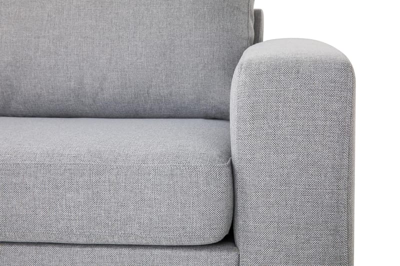 Crazy 3-seters Venstrevendt L-formet Sjeselongsofa i Stoff - Grå - Møbler - Sofaer - Sofa med sjeselong