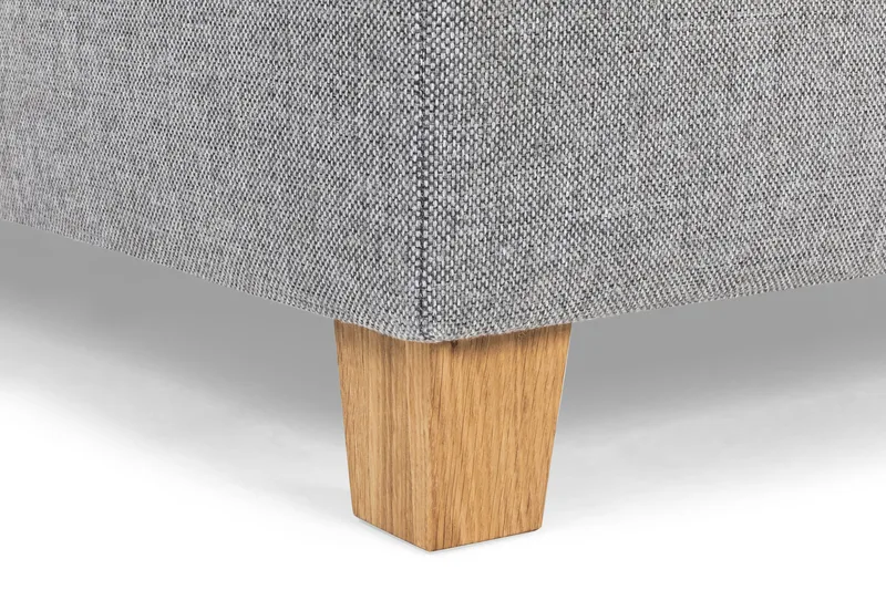 Crazy 3-seters Venstrevendt L-formet Sjeselongsofa i Stoff - Grå - Møbler - Sofaer - Sofa med sjeselong - 3 seters sofa med divan