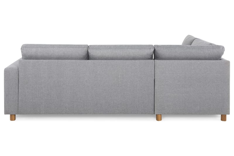Crazy 3-seters Venstrevendt L-formet Sjeselongsofa i Stoff - Grå - Møbler - Sofaer - Sofa med sjeselong - 3 seters sofa med divan