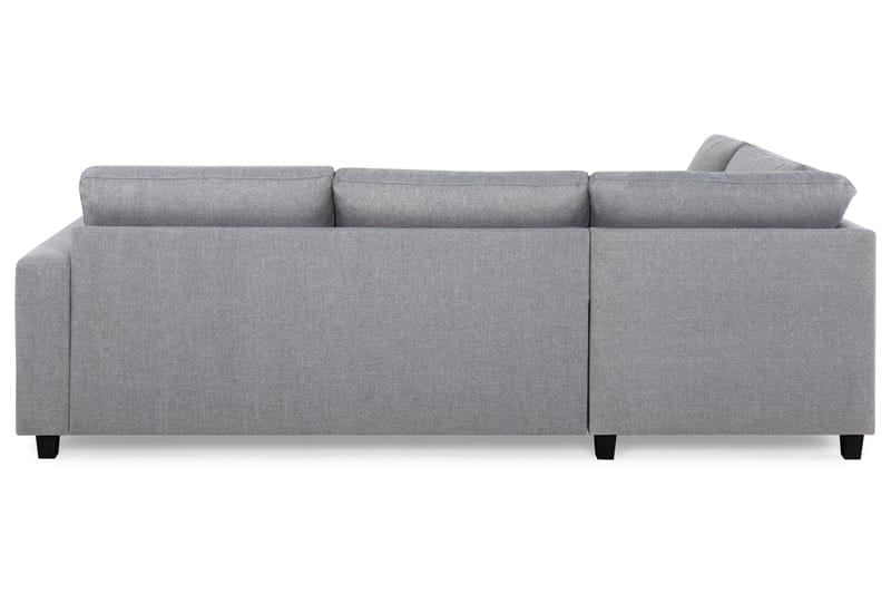 Crazy 3-seters Venstrevendt L-formet Sjeselongsofa i Stoff - Grå - Møbler - Sofaer - Sofa med sjeselong