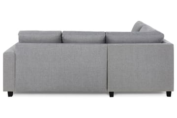 Crazy 3-seters Venstrevendt L-formet Sjeselongsofa i Stoff - Grå - Møbler - Sofaer - Sofa med sjeselong
