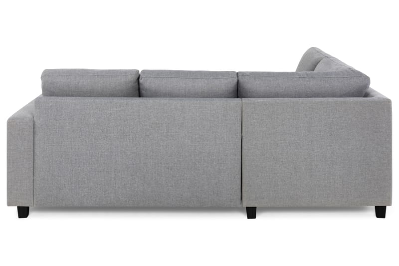 Crazy 3-seters Venstrevendt L-formet Sjeselongsofa i Stoff - Grå - Møbler - Sofaer - Sofa med sjeselong