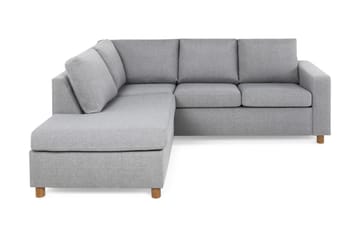 Crazy 3-seters Venstrevendt L-formet Sjeselongsofa i Stoff