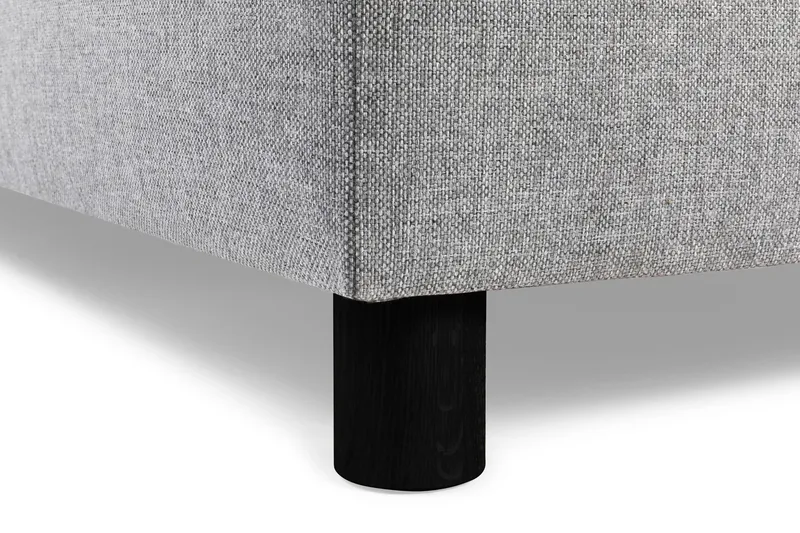 Crazy 3-seters Venstrevendt L-formet Sjeselongsofa i Stoff - Grå - Møbler - Sofaer - Sofa med sjeselong - 3 seters sofa med divan