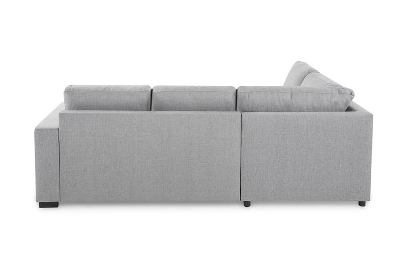 Crazy 3-seters Venstrevendt L-formet Sjeselongsofa i Stoff - Grå - Møbler - Sofaer - Sofa med sjeselong - 2 seters sofa med divan